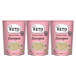 3x Makaron Keto Konjac Lasagne Bio 200g Keto Chef
