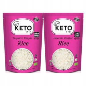 2x Makaron Keto Konjac Ryż Bio 200g Keto Chef