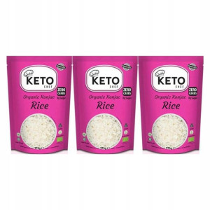 3x Makaron Keto Konjac Ryż Bio 200g Keto Chef