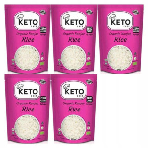 5x Makaron Keto Konjac Ryż Bio 200g Keto Chef