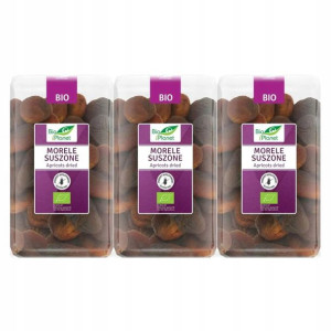 3x Morele Suszone Bezglutenowe Bio 1kg Bio Planet