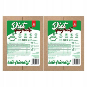 2x Makaron Konjac Diet Spaghetti 1kg - Cheat Meal