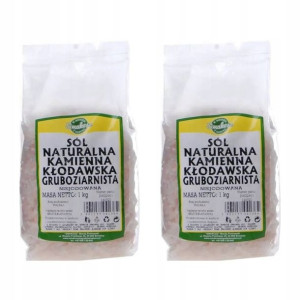 2x Sól Kamienna Kłodawska Gruboziarnista 1kg Smako