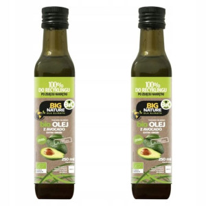 2x Olej z Awokado Bio Tłoczony na Zimno 250ml Big