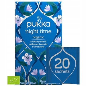 Herbatka Ziołowa Night Time BIO 20g 20sasz Pukka