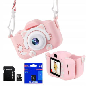 Aparat Cyfrowy Fotograficzny Dla Dzieci Karta 32gb