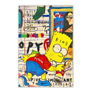 Plakat Canvas - Bart Simpson