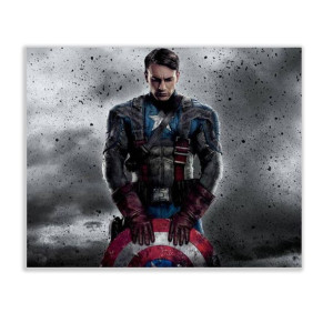 Kapitan Ameryka Marvel - Malowanie po Numerach