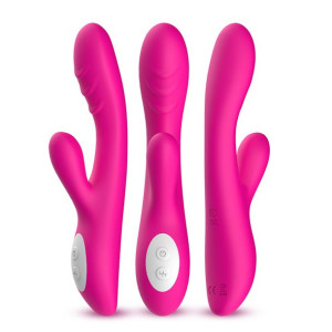 Wibrator Króliczek Podgrzewany Ciepły 9 Tryb 22 Cm