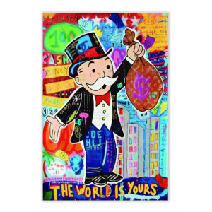 Monopoly - The World Is Yours - Plakat na Płótnie
