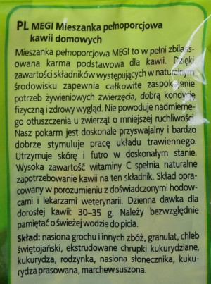 MEGAN Megi Pokarm dla świnki morskiej 500g