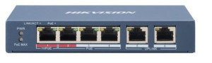 Switch Poe Hikvision Ds-3e0106hp-e 6-portowy
