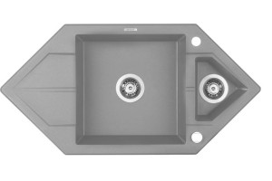 Zlewozmywak granitowy 1.5-komorowy z ociekaczem - Space-Saver