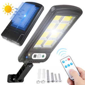 Lampa Solarna Led Zewnętrzna Czujnik Ruchu Zmierzchu Uchwyt Pilot Ogrodowa