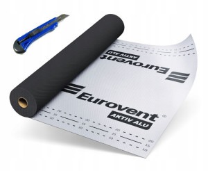 MEMBRANA DACHOWA FOLIA Eurovent AKTIV ALU 110g 75m