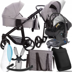 Wózek 4w1 Bebetto Vulcano 02 Cz I Kite + Baza Dock