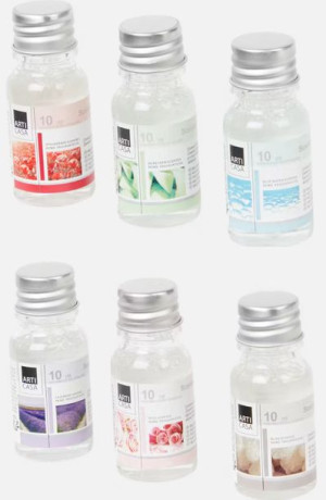 Zestaw Olejek Zapachowy 6x10ml Nawilżacz Dyfuzor 60ml