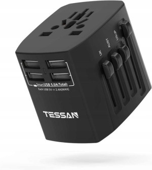 Adapter Podróżny UK/AUS/US/JP/EU 4xUSB