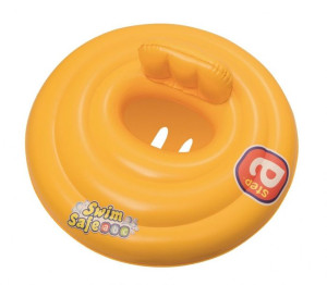 BESTWAY 32096 Koło do pływania  dmuchane siedzisko pomarańczowe 6-18 m