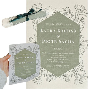 Zaproszenia Na Ślub Boho Kwiaty Personalizacja Hit