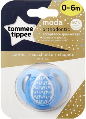 TT 43338760 /43338770 Smoczek uspokajający MODA BOY 0-6m 1 szt.