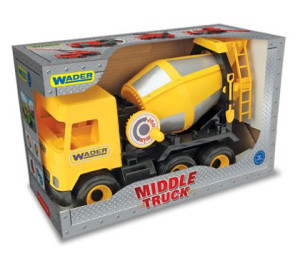 WADER 32124 Middle Truck - Betoniarka żółta