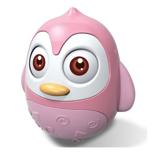 BABY MIX 37150 Zabawka wańka wstańka  Pingwin różowy  40054