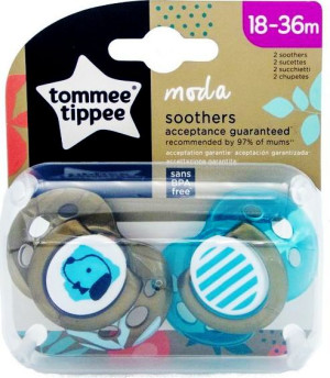 TT  43343801 Smoczek uspokajający MODA BOY 18-36 m 2 szt