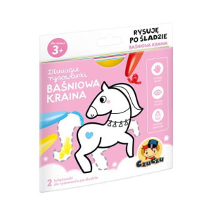 CzuCzu 6598586 Książeczka edukacyjna Baśniowa kraina. Rysuję po śladzie 3+
