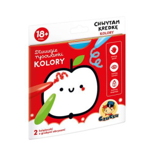 CzuCzu 6598582 Książeczka edukacyjna Kolory. Chwytam kredkę 18+