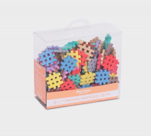 MARIOINEX 903650 Klocki waffle mini pastel 140 szt.