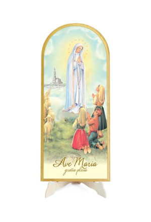 Obraz półokrągły (Ś) - Matka Boża Fatimska