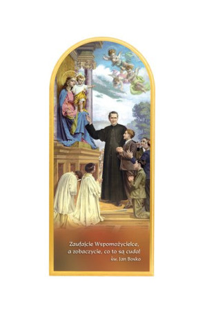 Obraz półokrągły (D) - Święty Jan Bosko