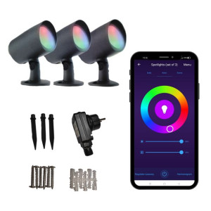 Lampy Ogrodowe Zewnętrzne Domu Smart Wifi Rgb
