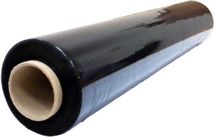 Folia Stretch czarna XL 3KG  2,7 NETTO Kryjąca cieńka tuba