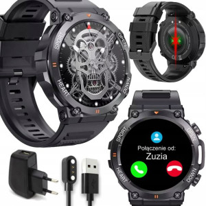 Męski Smartwatch Zegarek SPORTOWY ROZMOWY MENU PL K56 PRO