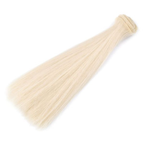 Włosy Dla Lalek Proste Jasny Blond 20 Cm