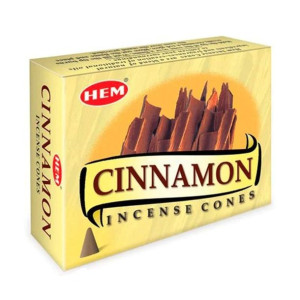 Kadzidełka Stożkowe HEM - Cinnamon (cynamonowe) 10 sztuk