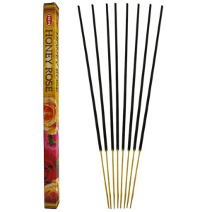 Kadzidełka HEM Honey Rose (Róża z Miodem) 8 sztuk
