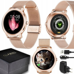 SmartWatch Zegarek DAMSKI SPORT CIŚNIENIE PL SLIM AW18
