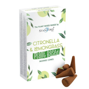 Kadzidełka Stożkowe Roślinne Stamford - Citronella & Lemongrass 15 sztuk