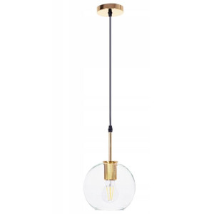 Lampa APP1177 złota sufitowa szklany klosz kula