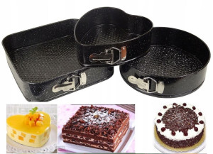 Tortownica 3x Blacha Forma Do Pieczenia Ciast Tort