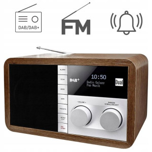 Radio Dual DAB 32 FM z funkcją RDS UKW drewno