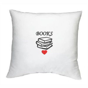 Poszewka na poduszke BOOKS Ksiazki Miłośnik CZYTAĆ