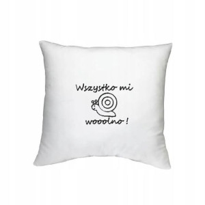 Poszewka na poduszkę WSZYSTKO mi Wolno Ślimak LOVE