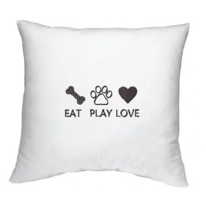 Poszewka na poduszkę Eat Play Love Jedz Baw Kochaj