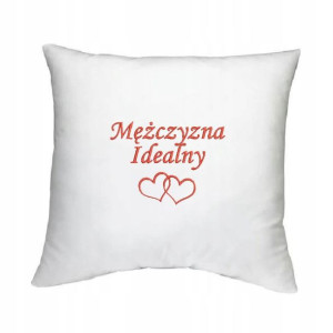 Poszewka na poduszke na PREZENT Mężczyzna ideał