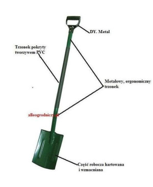 Szpadel Ogrodniczy Trzon Metal
