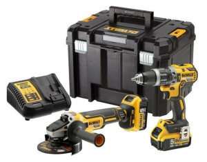 Dewalt.zestaw Combo 18v (dcd796+dcg405) 2x5,0ah Tstak Vi Dck2080p2t